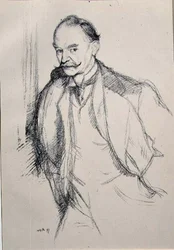Porträt von Thomas Hardy (1840-1928) aus der Serie 