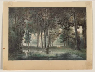 Blick vom Anwesen des Künstlers, Springland, oder die elysische Laube