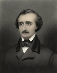Porträt von Edgar Allan Poe (1809-1849), amerikanischer Schriftsteller.