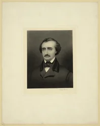 Porträt von Edgar Allan Poe 1809-1849, ca. 1896