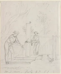 Am Brunnen, 1861