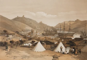 Balaklawa. Blick auf das Meer, 1855