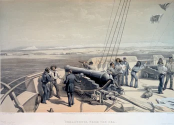 Blick auf Sewastopol vom Meer aus, 1855