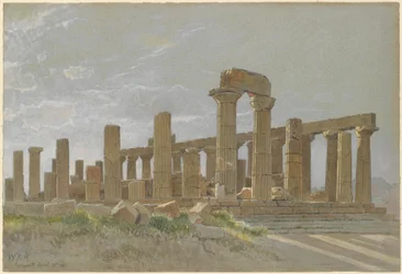 Girgenti (Der Tempel der Juno Lacinia in Agrigent)