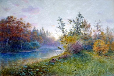 Mühlendamm in Traunstein, 1894