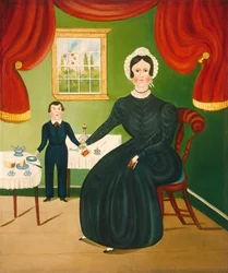 Innenszene, um 1840