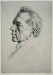 Campbell Dodgson, Profil nach links