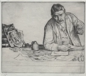 Selbstporträt - Der Radierer, 1897