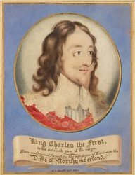 König Karl der Erste im sechzehnten Jahr seiner Herrschaft, nach einem Originalporträt im Besitz von Seiner Gnaden, dem Herzog von Northumberland