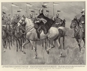 Der Kaiser und die Royals, Seine Majestät inspiziert das Regiment in Shorncliffe