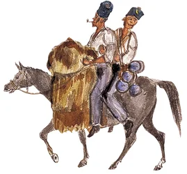 Ein Fouragierdienst „Bono Johnny“, Krimkrieg, ca. 1854-1856