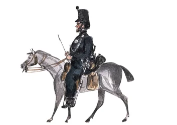 Dr. S der Rifle Brigade, auf dem Marsch