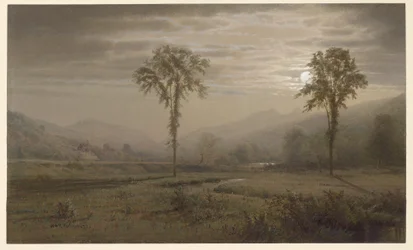 Mondlicht auf dem Mount Lafayette, New Hampshire