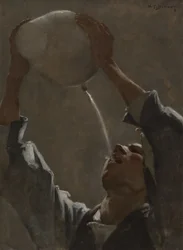 Studie für "Ein aragonischer Schmuggler", 1881