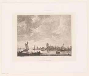 Ansicht der Merwede vor Dordrecht
