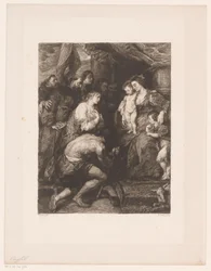 Maria mit Kind von Heiligen verehrt
