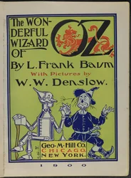 Frontispiz von "Der wunderbare Zauberer von Oz" von Lyman Frank Baum