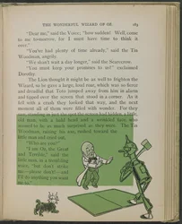 Illustration aus "Der wunderbare Zauberer von Oz" von Lyman Frank Baum