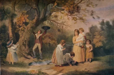 Kinder beim Vogelnestbau, 1789