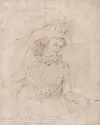 Porträtstudie von Mrs. George Morland