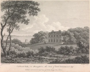 Cadland Park, in Hampshire, der Sitz von Robert Drummond, Esquire (veröffentlicht von W. Watts); Seite 56 (Band Eins)