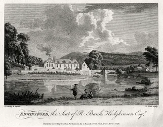Edwinsford, der Sitz von R. Banks Hodgkinson Esq, Carmarthenshire, 1776