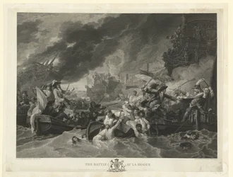 Die Seeschlacht bei Kap La Hogue, 1692