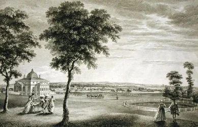 Foots-Cray Place in Kent, der Sitz von Bourchier Cleeve Esq. (1715-60) (Gravur)