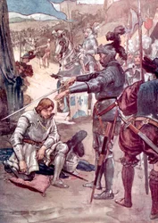 König Franz I. und Chevalier Bayard