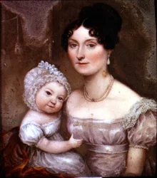 Lady FitzHerbert mit einem ihrer jüngsten Kinder, ca. 1817