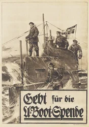 Spenden Sie für das U-Boot. Plakat, 1917