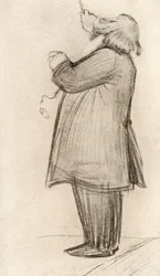 Johannes Brahms (1833-1897), deutscher Komponist, dirigierend