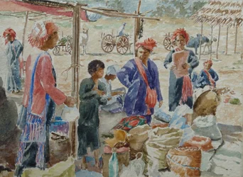 Warten auf die Heimfahrt, Thaung Tho