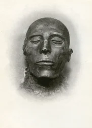 Kopf der Mumie von Seti I., altägyptischer Pharao der 19. Dynastie, ca. 1279 v. Chr., 1926