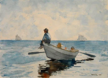 Jungen in einem Dory, 1880