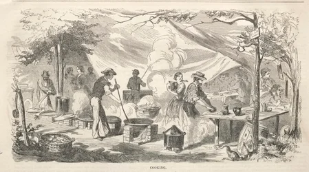 Camp-Meeting-Skizzen: Kochen, 1858