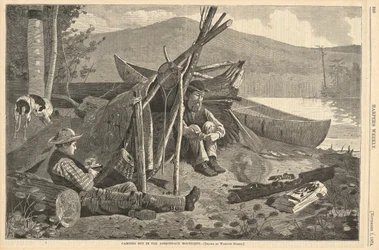 Camping in den Adirondack Mountains, aus Harper