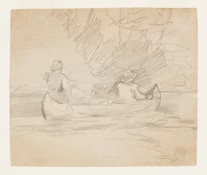 Kanu mit drei Männern