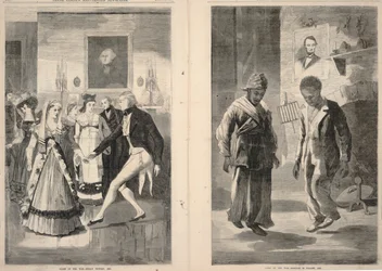 Ende des Krieges--Hulls Sieg, 1814/Ende des Krieges--Babylon ist gefallen, 1865, aus Frank Leslie