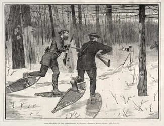 Hirschjagd in den Adirondacks im Winter