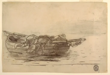 Fischer, die über Bordwände klettern, Cullercoats, England, 1881-82