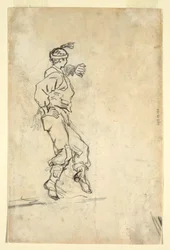 Geschützmannschaft lädt eine Kanone