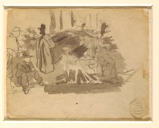 Soldaten beim Zelten, 1862