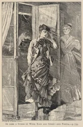 Herein kam ein Sturm aus Wind, Regen und Gischt - und Portia, aus The Galaxy, Dezember 1869