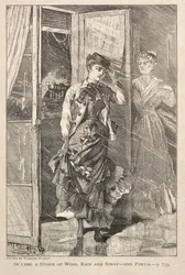 Ein Sturm aus Wind, Regen und Gischt kam - und Portia, 1869