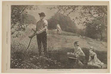Bei der Heuernte