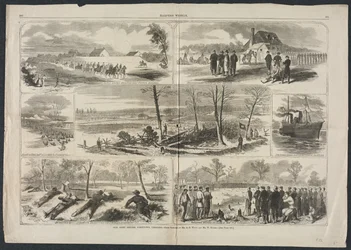 Unsere Armee vor Yorktown, Virginia, 1862