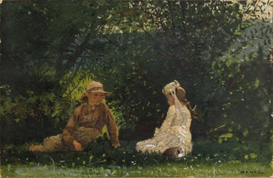 Szene auf der Houghton Farm