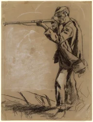 Soldat, der zielt [recto]
