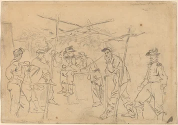 Sutlers Zelt, 3. Pennsylvania Kavallerie [Vorderseite], 1862